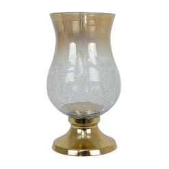 Candelabro Elegante in Vetro e Alluminio, 2 Misure