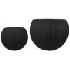 Vasi Sferici in HDPE, 2 Colorazioni, Set da 2