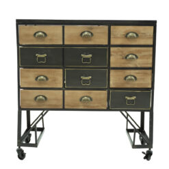 Cassettiera Stile Industriale H.83 cm
