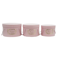 Set 3 Flower Box Rotonde, 4 Colori