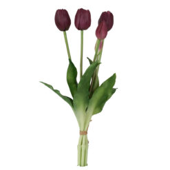 Fascio di 5 Tulipani Artificiali H.39 cm, 7 Colori