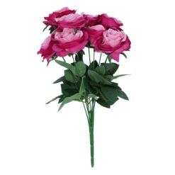 Bouquet di Rose Artificiali 45 cm, 3 Colori
