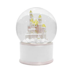 Carillon Natalizio con Castello con Luci Led e Musica H.20 cm