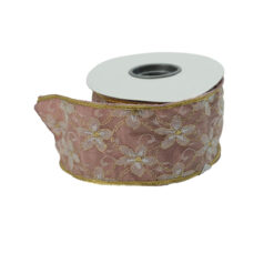 Nastro Natalizio Malva 7 cm x 5 m