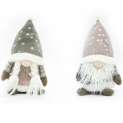 Gnomi di Natale H.24 cm, Set da 2