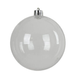 Palline di Natale Trasparenti in Plastica Ø10 cm