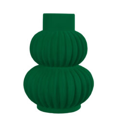 Vaso Verde in Ceramica Rivestita in Velluto - 2 Misure