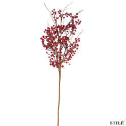 Rametto Natalizio Decorativo con Bacche 106 cm - 2 Colori