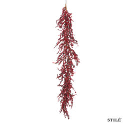 Tralcio Natalizio con Bacche Piccole 180 cm - 2 Colori