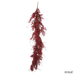 Tralcio Natalizio con Bacche Grandi 200 cm - 2 Colori