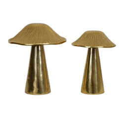 Fungo Decorativo Oro in Alluminio - 2 Misure