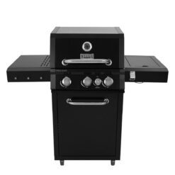 Barbecue a Gas 3 Fuochi con Fornello Laterale - Praga Black