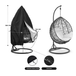 Copertura Impermeabile per Poltrona Sospesa da Giardino Ø115xH190 cm
